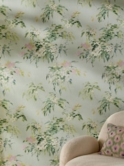 Sage Ruiz Floral A4 Wallpaper Sample Floral - Image 4 of 5