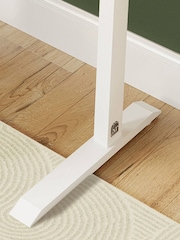 XR Living Oak White Office Desk with Wireless Charging and LED Lights - Image 4 of 6