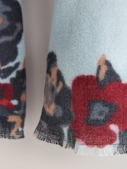 Estampa floral azul - Scarfde peso médio - Imagem 7 de 7
