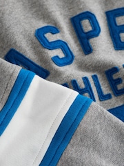 Superdry Grey Marl/Navy Sweatshirt and Joggers Set 2 Piece - Image 10 of 10
