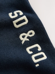 Superdry Grey Marl/Navy Sweatshirt and Joggers Set 2 Piece - Image 8 of 10