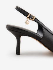 Monogram Point Toe Sling Back Heels - Image 6 of 8