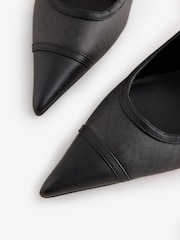 Monogram Point Toe Sling Back Heels - Image 7 of 8
