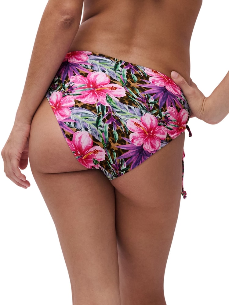Chantelle Easy Pop High Waisted Adjustable Island Flowers Animal Bikini Briefs - 3의 이미지 2