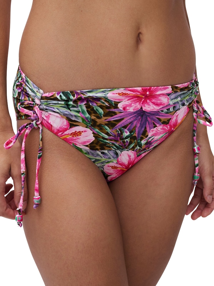 Chantelle Easy Pop High Waisted Adjustable Island Flowers Animal Bikini Briefs - 3의 이미지 3