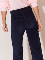 Lipsy Navy Rinse High Waist Relaxed Flare Jeans - Image 5 of 6