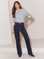 Lipsy Rinse Wash Pull On Mid Rise Jeans - Image 1 of 6
