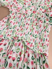 Cath Kidston Pink/White Strawberry Garden Beach Dress - Image 5 of 5