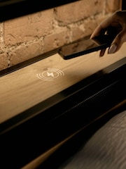 XR Living Oak Black Denver Ottoman Bed With App Controlled LED Lights - Image 5 of 5