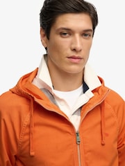 Oransje - SUPERDRY Jakke med hette i vasket twill - Bilde 5 av 8