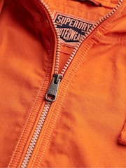 Oransje - SUPERDRY Jakke med hette i vasket twill - Bilde 8 av 8