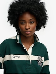 ירוק - Superdry Crest Stripe Rugby Shirt - תמונה 5 מתוך 5