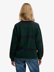 ירוק - Superdry חולצת רוגבי עם פסים, קולקציית Heritage - תמונה 2 מתוך 7