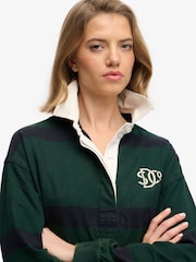 ירוק - Superdry חולצת רוגבי עם פסים, קולקציית Heritage - תמונה 5 מתוך 7