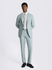 MOSS Aqua Tailored Fit Italian Tropical Suit Jacket - Image 3 of 4