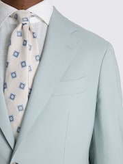 MOSS Aqua Tailored Fit Italian Tropical Suit Jacket - Image 4 of 4
