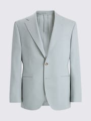 MOSS Aqua Tailored Fit Italian Tropical Suit Jacket - Image 5 of 5