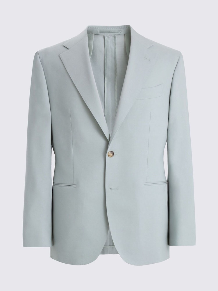 MOSS Aqua Tailored Fit Italian Tropical Suit Jacket - Image 5 of 5 MOSS Aqua Tailored Fit Italian Tropical Suit Jacket - Image 5 of 5