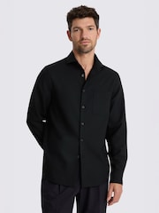 MOSS Black Tropical Overshirt - Image 1 of 4