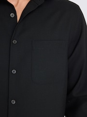MOSS Black Tropical Overshirt - Image 3 of 4