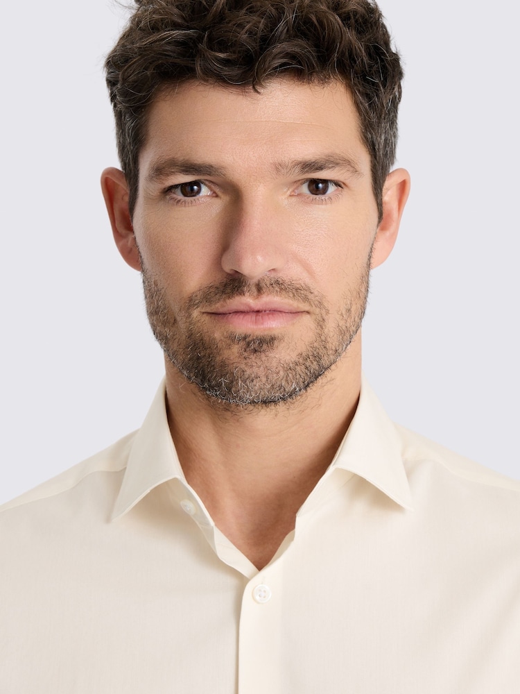 MOSS Natural Slim Fit Stretch Shirt - Image 2 of 2