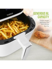Tower White Vortx Digital 6L Air Fryer - Image 4 of 11