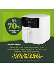 Tower White Vortx Digital 6L Air Fryer - Image 8 of 11