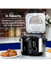 Tower Black 2L Deep Fat Fryer - Image 3 of 12