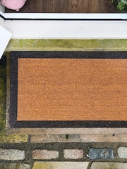 My Mat Black Border Coir Runner Doormat - Image 1 of 3