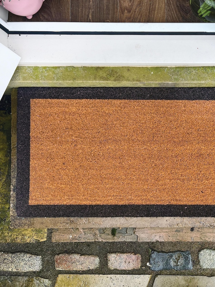 My Mat Black Border Coir Runner Doormat - Image 1 of 3
