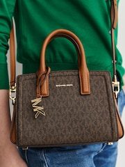 Michael Kors Brown Laila X-Small Cross-Body Bag - Image 6 of 8