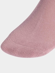 adidas Purple Linear Crew Cushioned Socks 3 Pack - Image 3 of 4