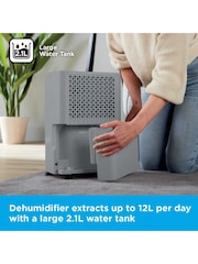 Black & Decker Grey 12L Smart Dehumidifier - Image 4 of 10
