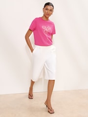 Lipsy Hot Pink Boyfriend Wear It With Love T-Shirt - Image 3 of 4
