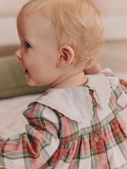 Ecru and Red Checked Dress and Tights Baby 2 Piece Set (0mths-2yrs) - Image 5 of 5