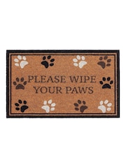 My Mat Natural Wipe Your Paws Border Coir Doormat - Image 2 of 3