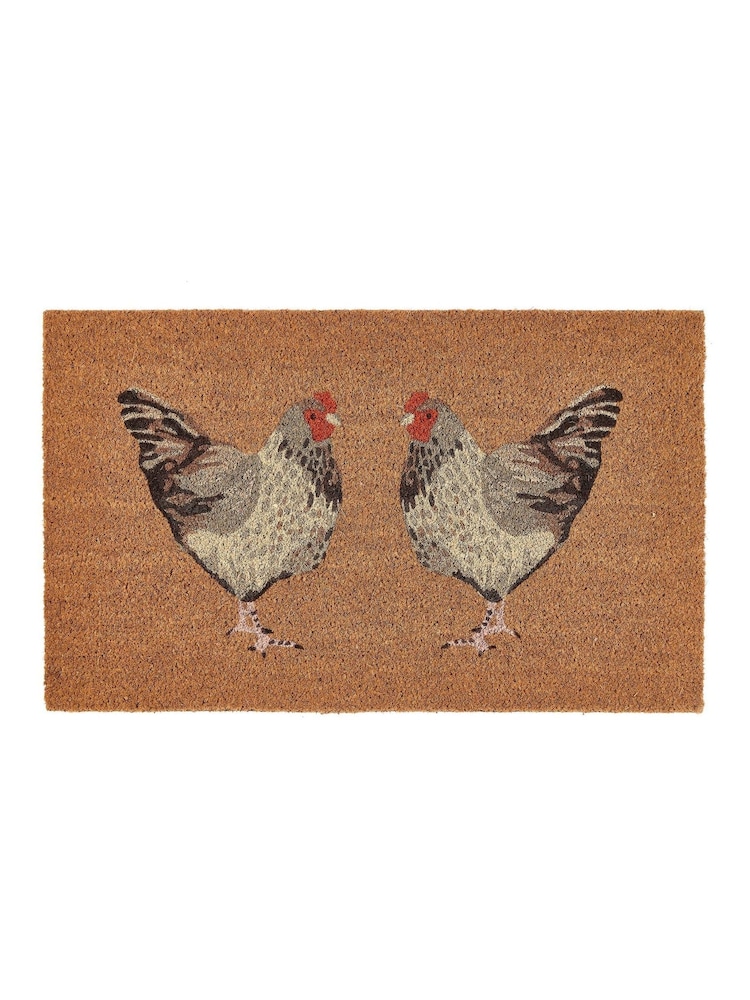 My Mat Natural Chickens Coir Doormat - Image 2 of 3 My Mat Natural Chickens Coir Doormat - Image 2 of 3