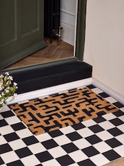 My Mat Natural Abstract Maze Coir Doormat - Image 1 of 3