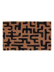 My Mat Natural Abstract Maze Coir Doormat - Image 2 of 3