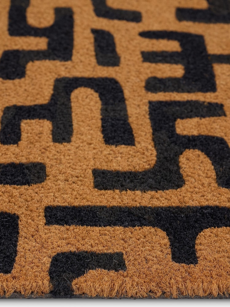 My Mat Natural Abstract Maze Coir Doormat - Image 3 of 3