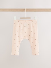 Mink Brown Ditsy Baby Leggings 5 Pack (0mths-2yrs) - Image 2 of 11