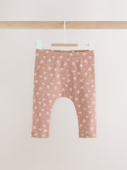 Mink Brown Ditsy Baby Leggings 5 Pack (0mths-2yrs) - Image 4 of 11