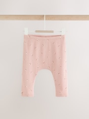 Mink Brown Ditsy Baby Leggings 5 Pack (0mths-2yrs) - Image 5 of 11