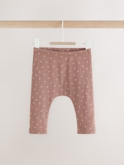 Mink Brown Ditsy Baby Leggings 5 Pack (0mths-2yrs) - Image 6 of 11