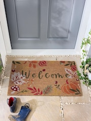 My Mat Natural Autumnal Welcome Coir Doormat - Image 1 of 3