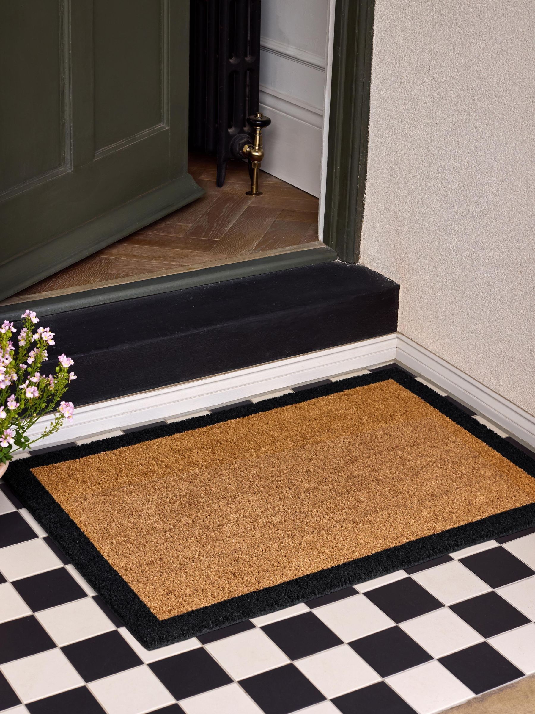 My Mat Black Border Coir Mat