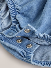 Denim Bow Baby Romper And Tights 2 Piece Set (0mths-2yrs) - Image 9 of 9