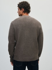 The Set 2 Pack Soft Knit Jumpers Brown - Image 7 of 13