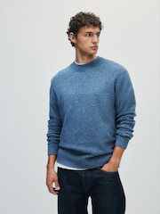 The Set 3 Pack Soft Knit Crew Jumper Grey/Blue - Image 4 of 14