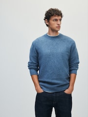 The Set 3 Pack Soft Knit Crew Jumper Grey/Blue - Image 5 of 14